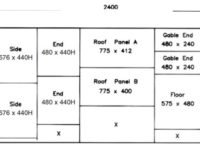 Plywood sheet cutting pattern for small kennel
